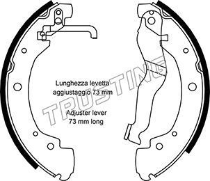 Тормозные колодки Trusting. Артикул 124.285