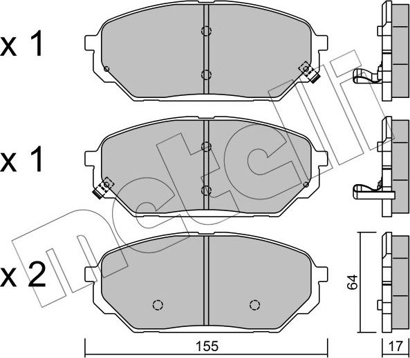 Тормозные колодки Metelli. Артикул 22-0999-0