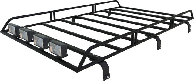 Багажник экспедиционный Podgotoffka 2100х1200х120 с креплениями на водостоки для УАЗ Пикап 2008-2026. Артикул PGT-B.17.02