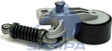 Натяжной ролик (натяжитель) приводного клинового зубчатого ремня (в сборе) Sampa для Mercedes-Benz Actros MP2 2002-2008. Артикул 200.052