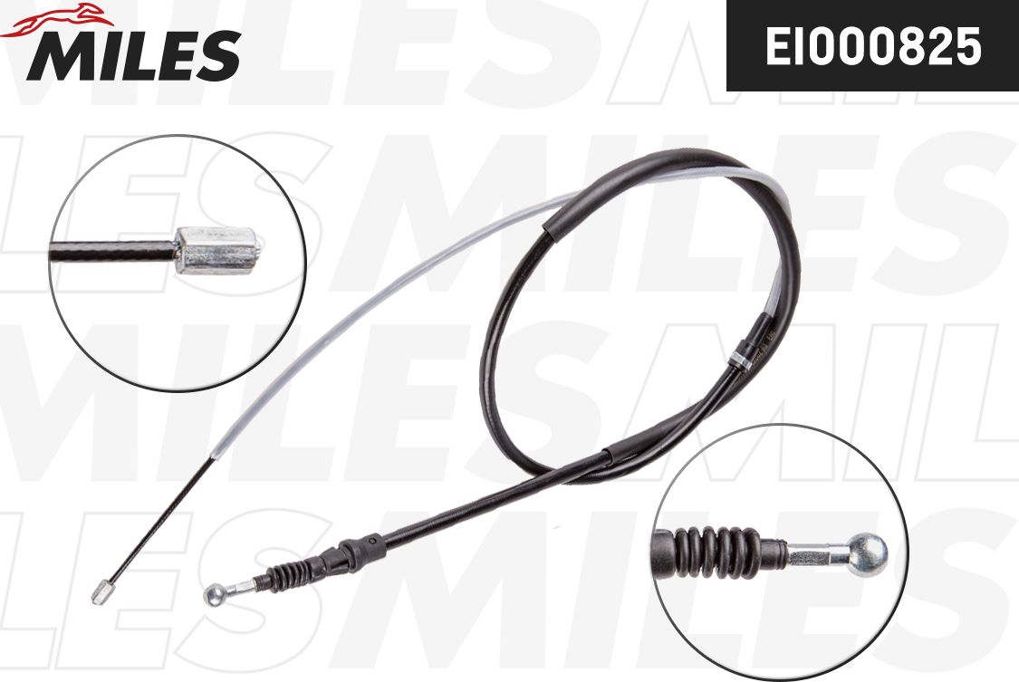 Трос ручника (тросик ручного тормоза) Miles. Артикул EI000825