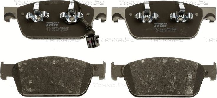 Тормозные колодки TRW передние для Volkswagen Transporter T5 2003-2015. Артикул GDB1887