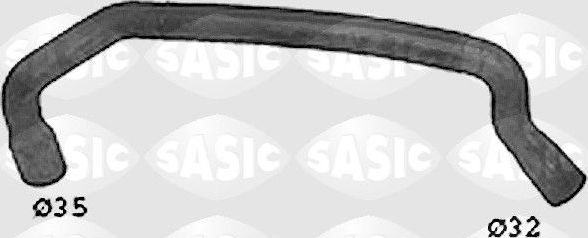 Патрубок радиатора (системы охлаждения) Sasic левый нижний для Citroen C15 1986-2000. Артикул SWH0339