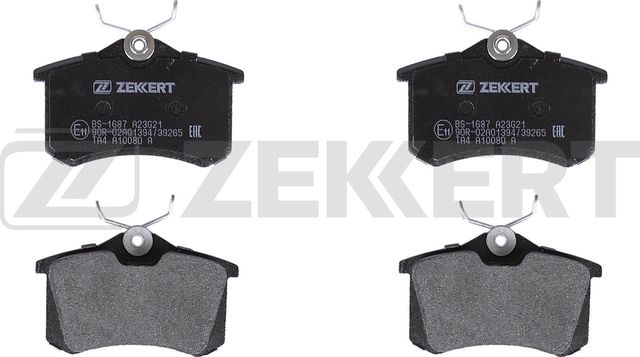 Тормозные колодки Zekkert задние для Fiat Ulysse II 2002-2011. Артикул BS-1687