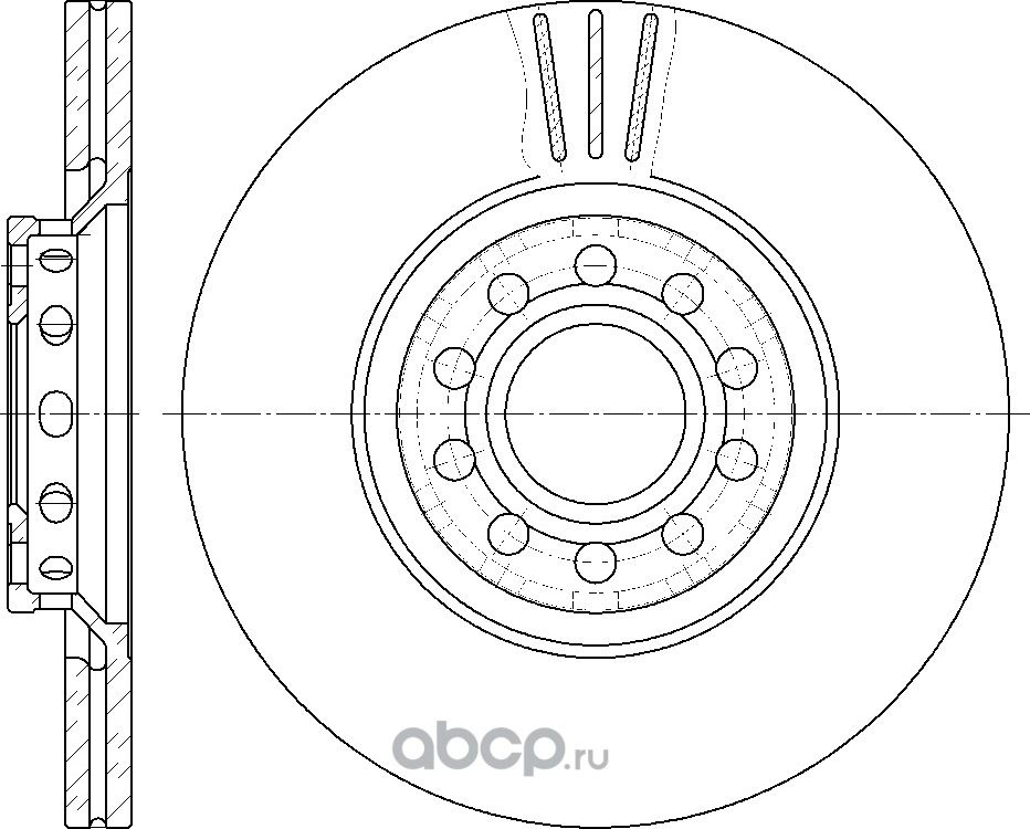 Диск тормозной (G-Brake). Артикул GR02919