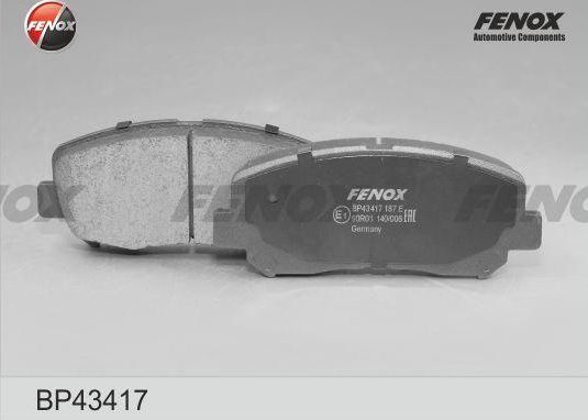 Тормозные колодки Fenox. Артикул BP43417
