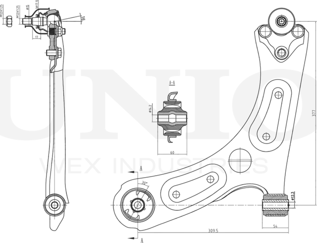 Рычаг подвески (Unio). Артикул SSP-40139