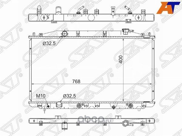Радиатор HONDA ACCORD 2.02.4 08- (SAT). Артикул HD0003CU