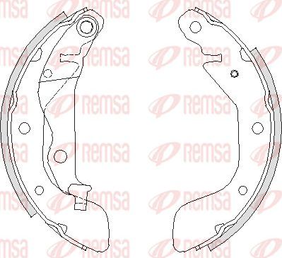 Тормозные колодки Remsa. Артикул 4208.00
