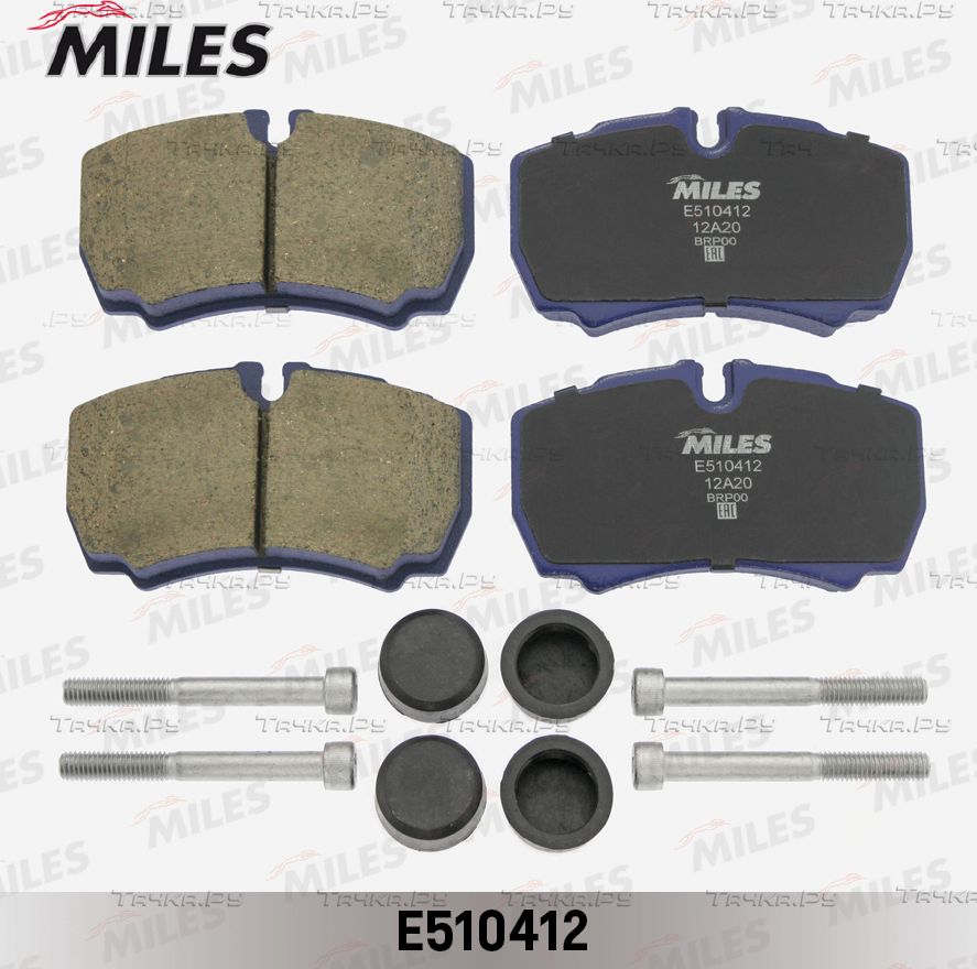 Тормозные колодки Miles (Керамика) задние для Ford Transit VII 2006-2014. Артикул E510412