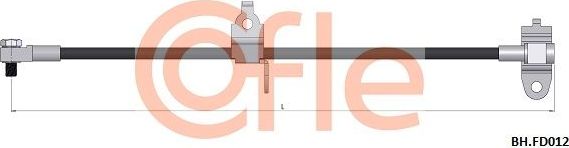 Тормозной шланг Cofle передний правый для Ford Transit VI 2000-2006. Артикул 92.BH.FD012