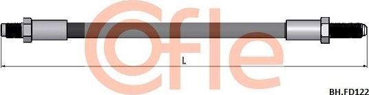 Тормозной шланг Cofle задний для Ford Scorpio I 1985-1994. Артикул 92.BH.FD122