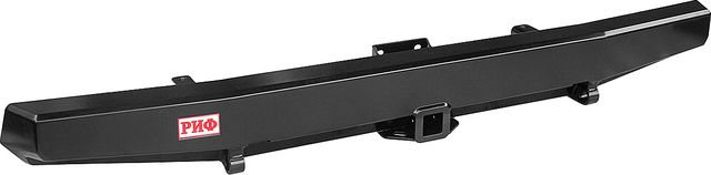 Бампер силовой РИФ задний с квадратом под фаркоп стандарт для УАЗ Буханка 3741, 3909, 2206, 3962 1990-2026. Артикул RIF452-21100