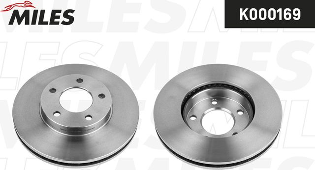 Тормозной диск Miles передний для Mazda Tribute I 2000-2008. Артикул K000169