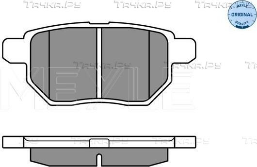 Тормозные колодки Meyle Original задние для Lexus CT I 2011-2018. Артикул 025 246 1015/W