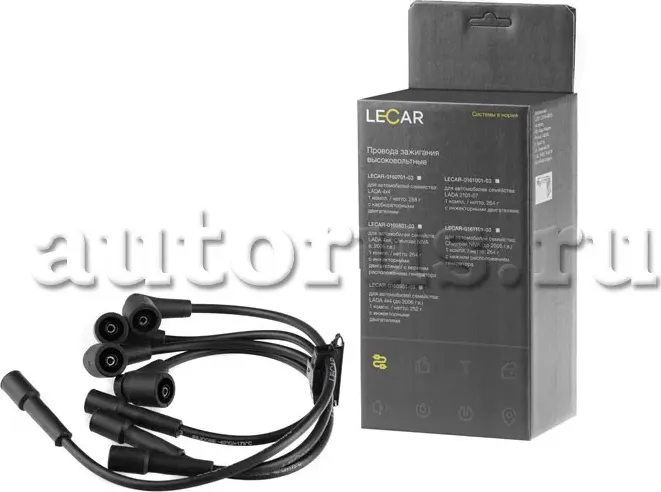 ПРОВОДА В/ВОЛЬТНЫЕ 21214,2123 ИНЖ. С ВЕРХ РАСП.ГЕНЕРАТОРА НА ИНЖ.ДВ. ( (Lecar). Артикул LECAR016080103