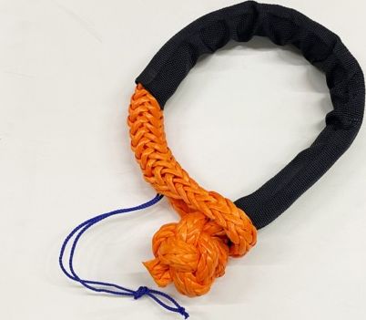 Софт шакл RUS 10 мм/10 т с защитным чулком (Удлиненный). Артикул SL-ST-10-OR