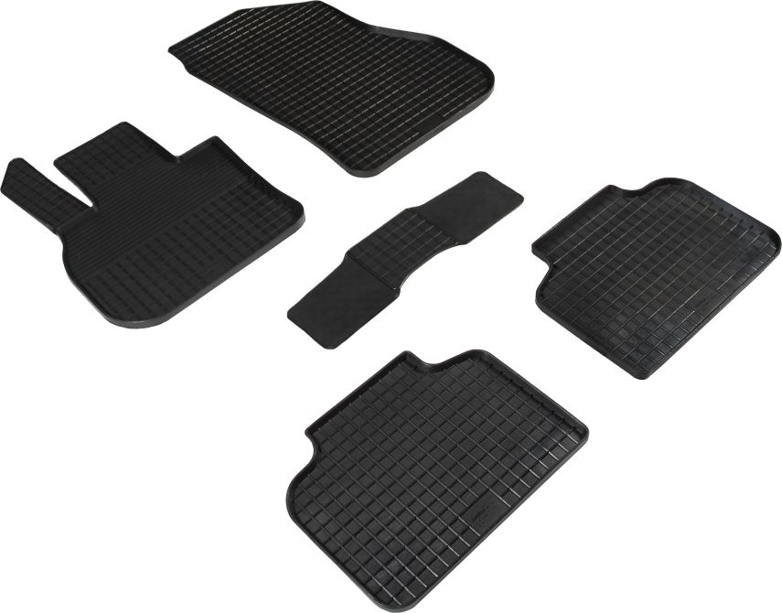 Коврики резиновые Seintex с рисунком "Сетка" для салона Mini Сooper Countryman II 2016-2026. Артикул 93953