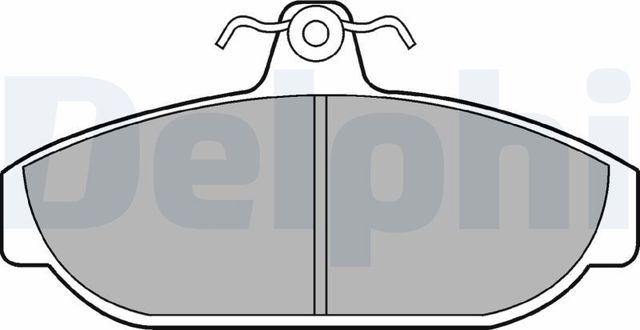 Тормозные колодки Delphi (Low-Metallic). Артикул LP437