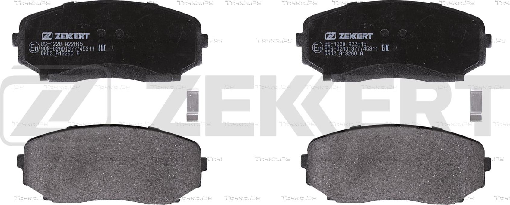 Тормозные колодки Zekkert передние для Mazda CX-9 I 2006-2016. Артикул BS-1228