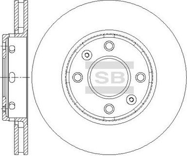 Тормозной диск Sangsin Hi-Q. Артикул SD6102
