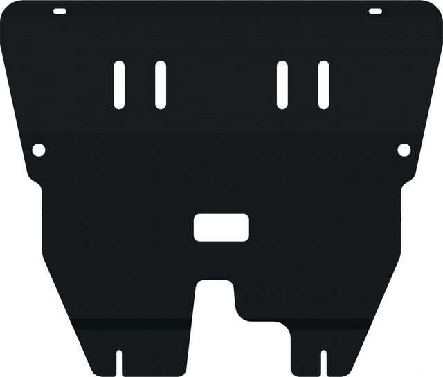 Защита алюминиевая Alfeco для картера и КПП Fiat 500 2007-2026. Артикул ALF.06.05 AL4