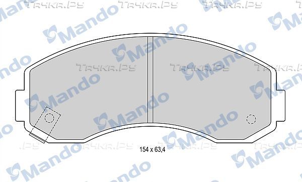 Тормозные колодки Mando. Артикул MBF015588