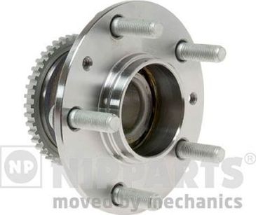 Ступица колеса с интегрированным подшипником (в сборе) Nipparts передняя правая/левая для Mazda RX-7 III (FD) 1992-2002. Артикул J4713022