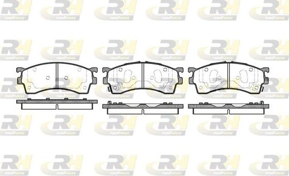 Тормозные колодки RoadHouse передние для Mazda Premacy I (CP) 1999-2005. Артикул 2415.12