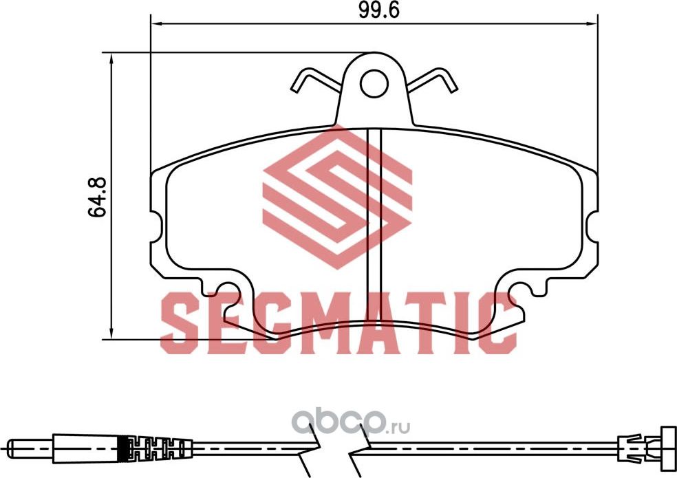 SGBP2583 Колодка торм диск пер Lada Largus 1.6 2012- Renault Logan 1.4 2004- Ren (Segmatic) Segmatic. Артикул SGBP2583