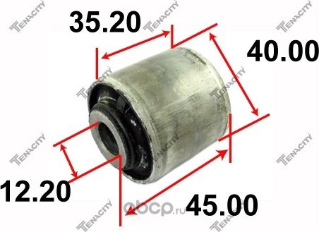 САЙЛЕНТБЛОК РЫЧАГА РЕЗИНОВЫЙ TENACITY ЗАДНИЙ (1566) AAMNI1039 TENACITY Tenacity. Артикул AAMNI1039
