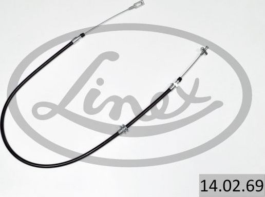 Трос ручника (тросик ручного тормоза) Linex. Артикул 14.02.69