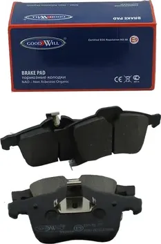 Колодки тормозные дисковые передние, комплект (Goodwill). Артикул 1098F