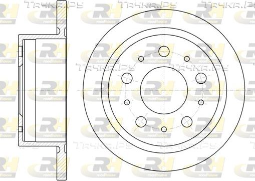 Тормозной диск RoadHouse задний для Fiat Ducato III 2006-2026. Артикул 61057.00