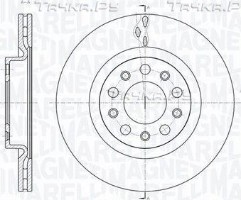 Тормозной диск Magneti Marelli. Артикул 361302040448