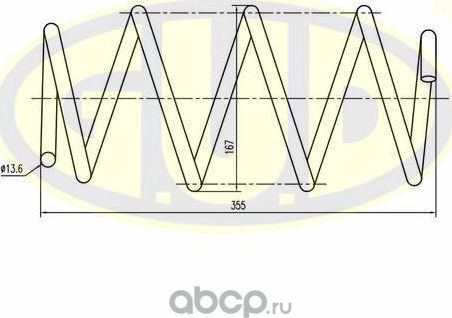 Пружина подвески G.U.D.. Артикул GCS072977