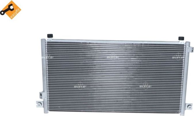 Радиатор кондиционера (конденсатор) NRF (алюминий). Артикул 35574