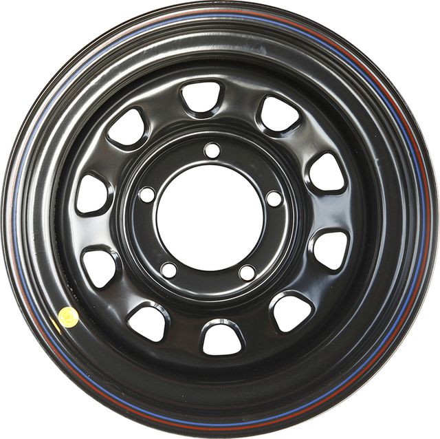 Колёсный диск OFF-ROAD Wheels усиленный стальной черный 5x139,7 8xR15 d110 ET-19 для УАЗ Хантер 2003-2026. Артикул 1580-53910BL-19A07