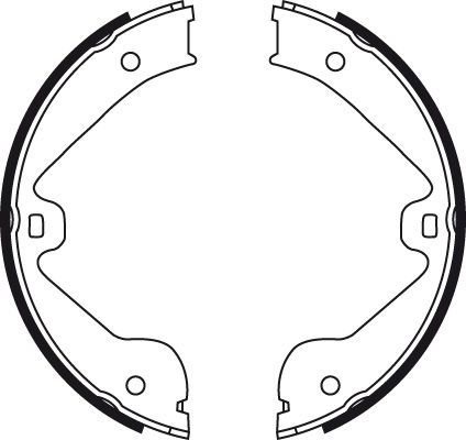Тормозные колодки (стояночная тормозная система) TRW задние для Audi Q7 I (4L) 2006-2015. Артикул GS8718