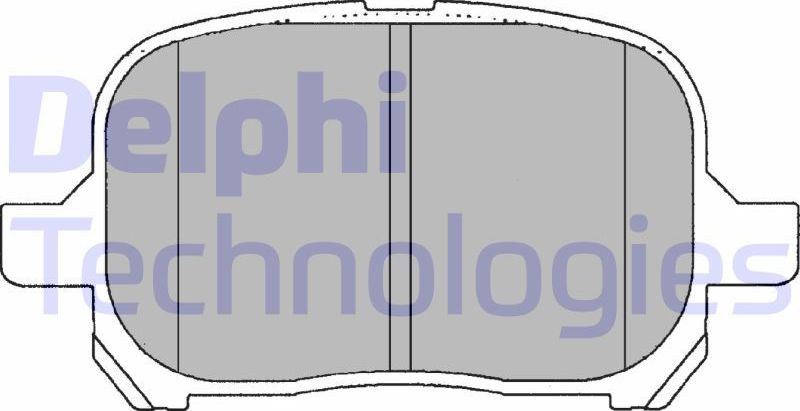 Тормозные колодки Delphi (Low-Metallic). Артикул LP1144