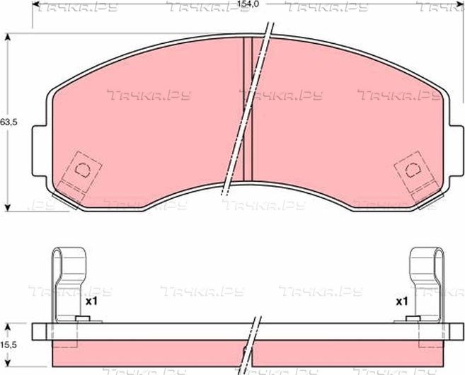 Тормозные колодки TRW. Артикул GDB3145