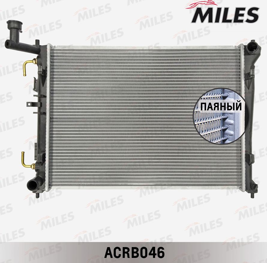 Радиатор охлаждения двигателя Miles для Kia Ceed I 2006-2012. Артикул ACRB046