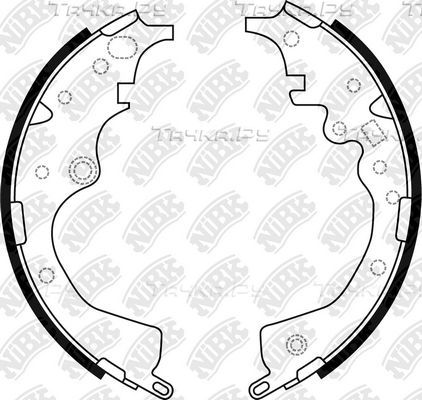 Тормозные колодки NiBK задние для Toyota Sienna II 2003-2006. Артикул FN2378