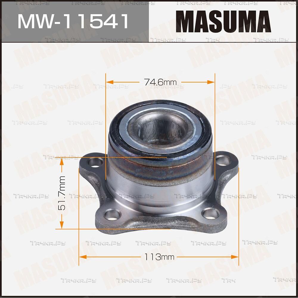 Ступица колеса с интегрированным подшипником Masuma задняя для Toyota Avensis I 1997-2003. Артикул MW-11541