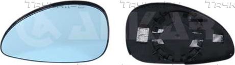 Зеркальное стекло бокового зеркала Alkar левое для Citroen C4 I 2004-2009. Артикул 6431855