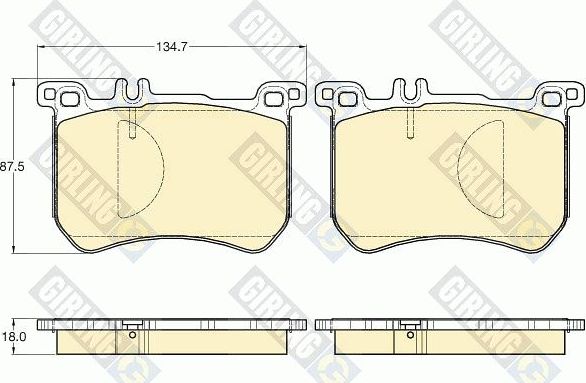 Тормозные колодки Girling. Артикул 6120133