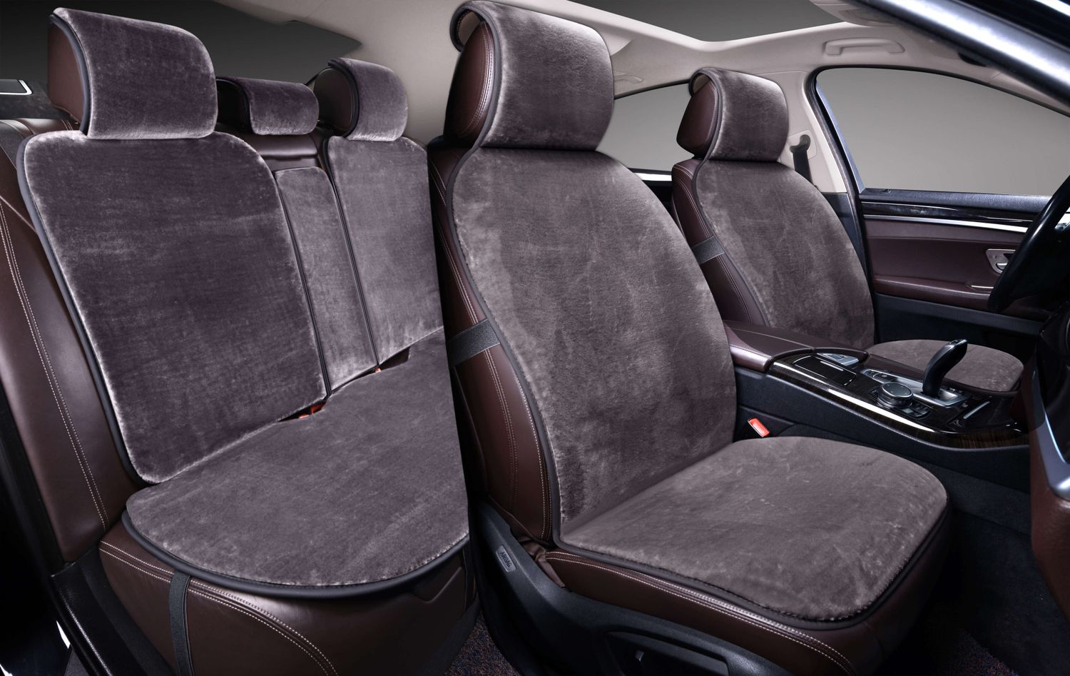 Накидки PSV Mutton искусственный мех 145х55, цвет Светло-серый. Артикул 133481