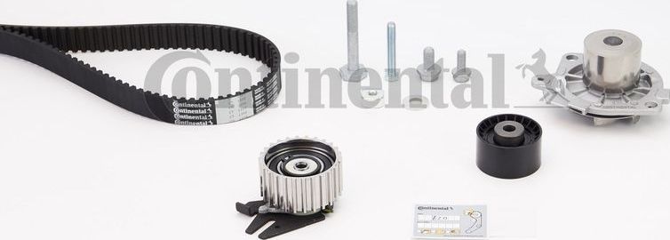 Помпа (водяной насос) с комплектом ремня ГРМ ContiTech. Артикул CT1106WP1
