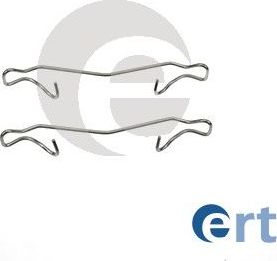 КОМПЛЕКТ МОНТАЖНЫЙ ТОРМОЗНЫХ КОЛОДОК FORD PUMA 97- ERT. Артикул 420045