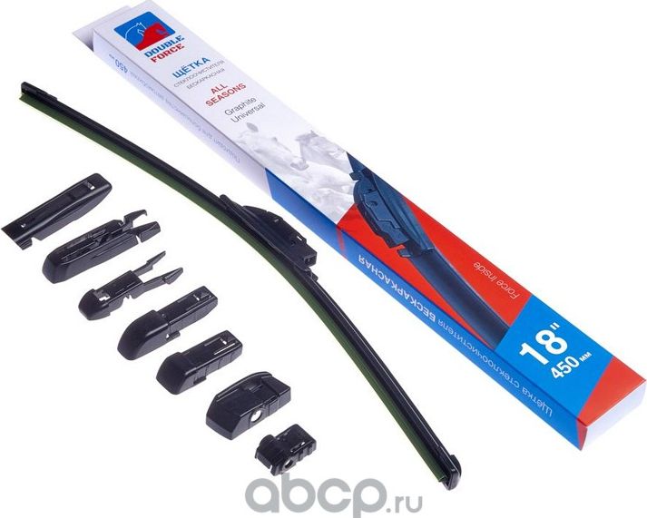 Щетка стеклоочистителя бескаркасная Double Force 4 Double Force. Артикул DFF18